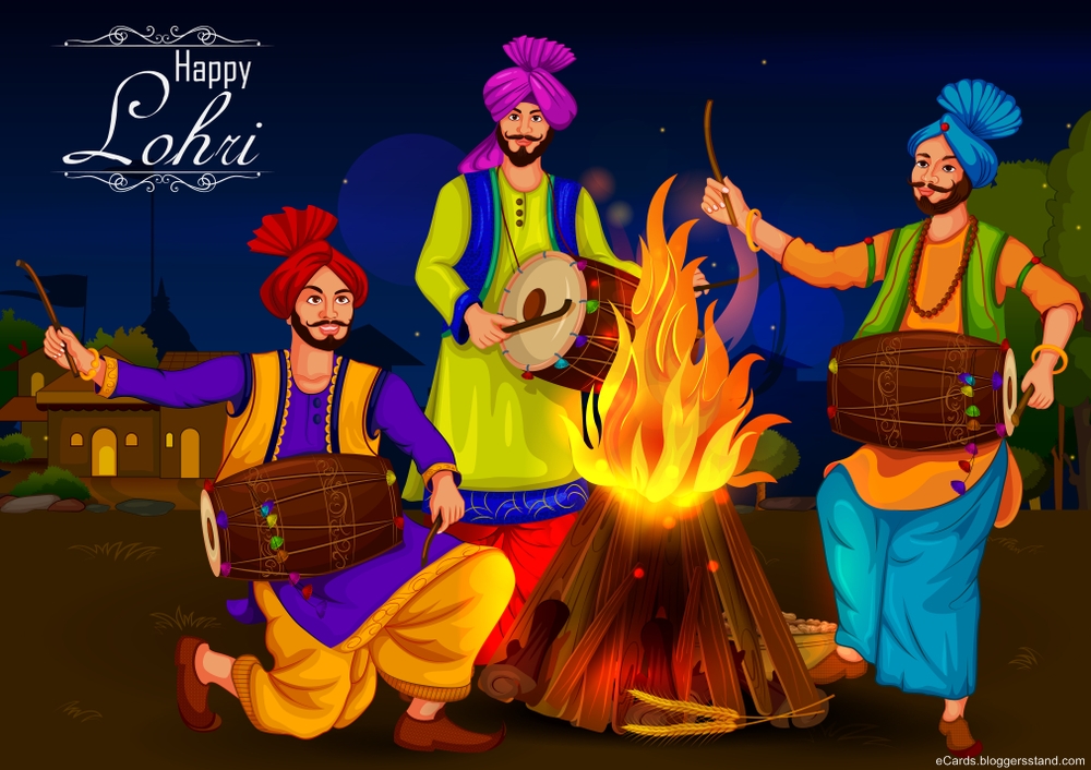 Happy lohri 2021 celebration punjabi image