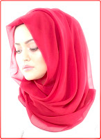 model jilbab merah