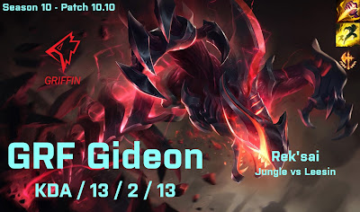GRF Gideon Reksai JG vs Leesin - KR 10.10