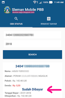 Bayar PBB Online Sleman