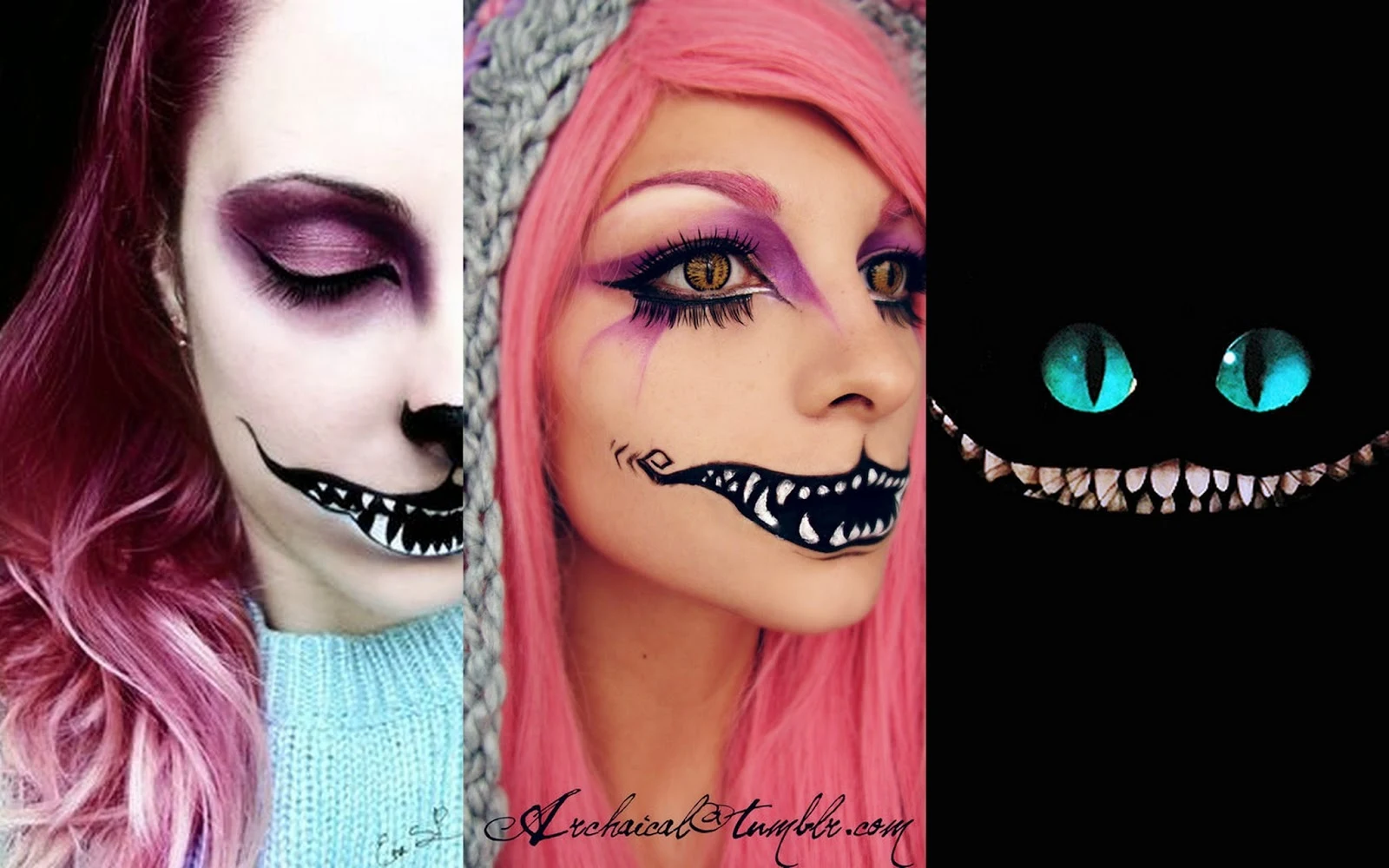 CreepyVel The Blog Of Creepy Beauty Cheshire Cat Mouth Stencil