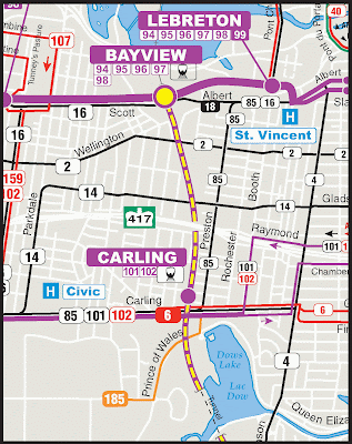 proposed routes for Preston and Bronson
