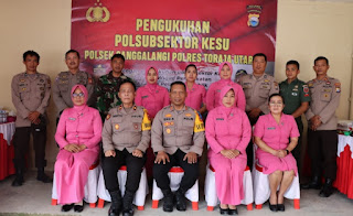 Saat Kukuhkan Polsubsektor Kesu, Kapolres Toraja Utara Harapkan Ini