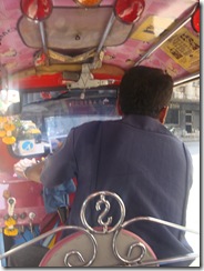 In tuk-tuk view