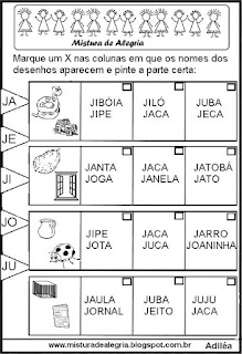 Atividades para alfabetização 1 ano