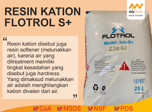 Pusat Resin Softener Flotrol S+ Untuk Air Boiler Industri siap kirim ke Malang