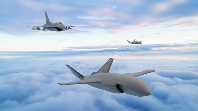 unmanned fighter jet UAV