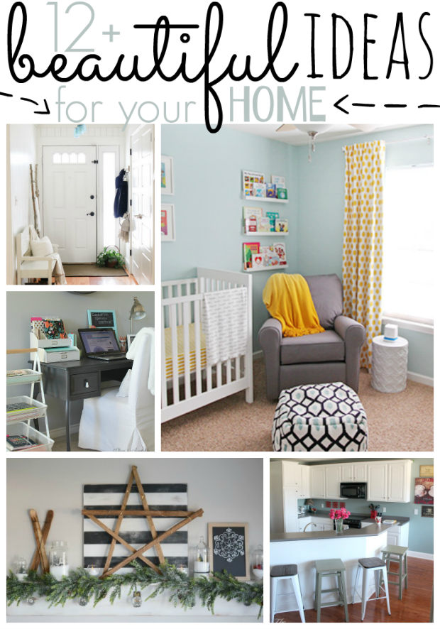 12  Beautiful Ideas for Your Home at GingerSnapCrafts.com #foryourhome #homedecor