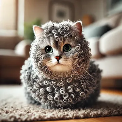 The American Wirehair is a rare and distinctive breed known for its uniquely crimped and springy coat. Originating from the United States, this breed's wiry fur sets it apart from all other cats. Each hair in their coat feels coarse and curly, making them a fascinating tactile experience for anyone lucky enough to pet one. Despite their rugged appearance, American Wirehairs are known for their calm, affectionate, and playful personalities. Their resilience, adaptability, and quirky charm make them excellent companions, perfect for households looking for a cat that stands out—both in appearance and character.