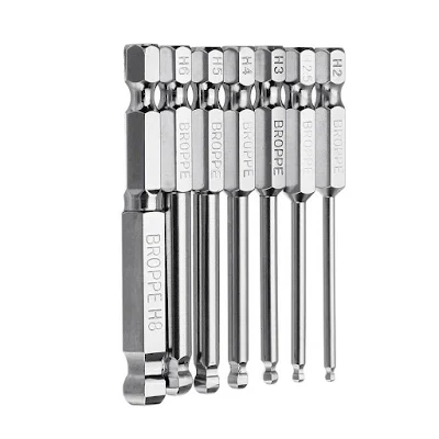 1/4 Inch Hex Shank magnetic screwdriver bit set S2 Impact Ready Tool kit Hown-store