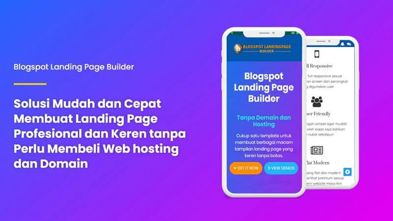 Blogspot Landingpage Builder