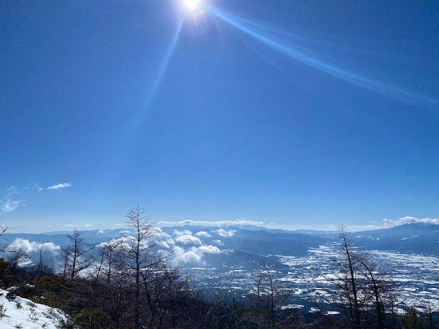 Looking down toward Saku