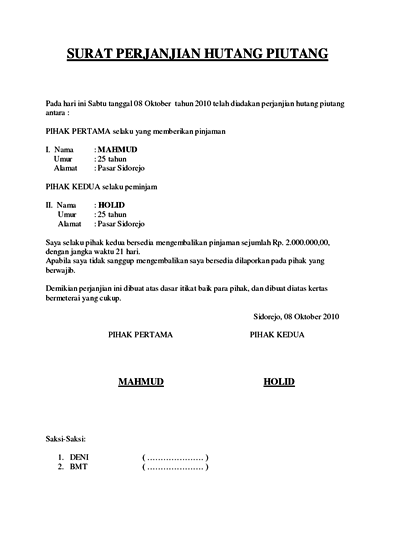 Cara Membuat Surat Pernyataan Kerja Dan Sehat Terbaru