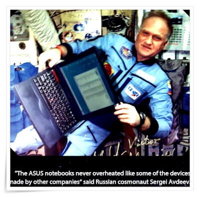 Laptop ASUS P66300 Pertama yang ke luar angkasa