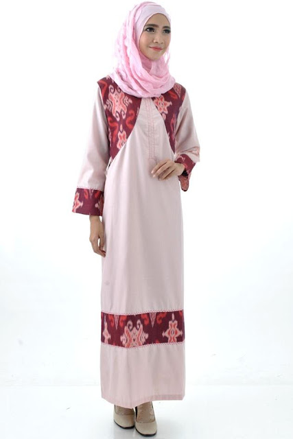 50 Gambar Model Baju Batik Gamis Kombinasi Terbaru ~ Ayeey.com