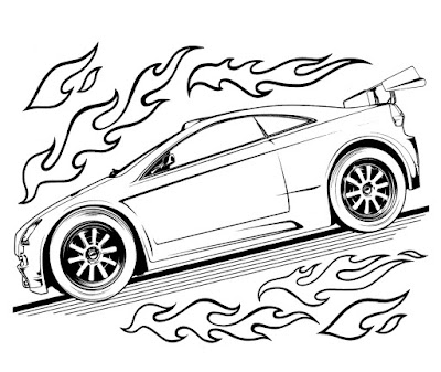 Desenhos para Colorir Hot Wheels Battle Force 5