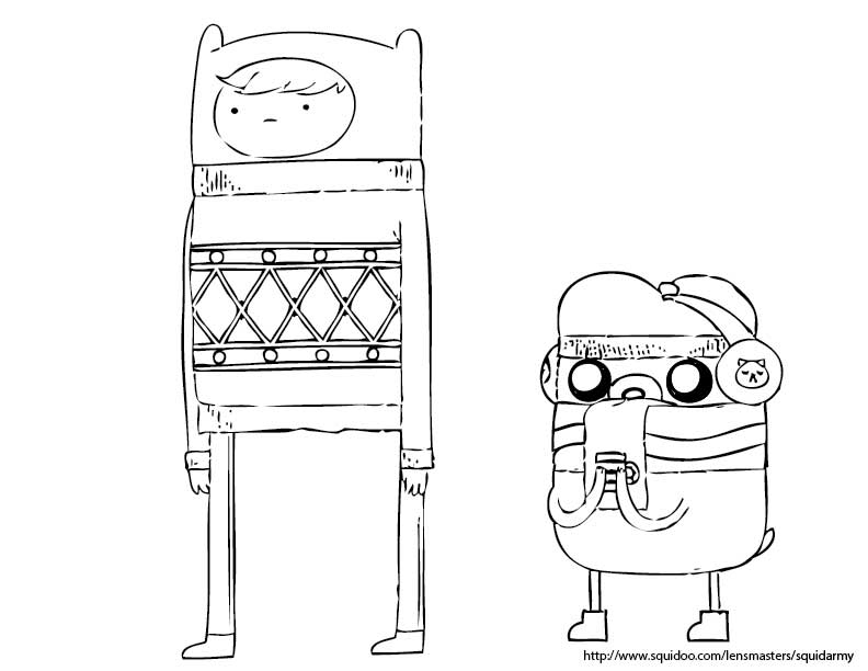 Adventure Time Coloring Page