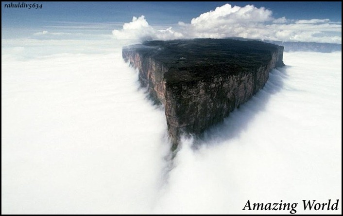 Mount Roraima is the highest of the Pakaraima chain of tepui plateau in South America