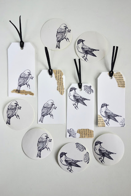 birds, bird stamps, ink pad, black ribbon,stickers, bookmarks, handmade stationery, blah to TADA, collage, paper crafts, photo by Claire Mercado-Obias