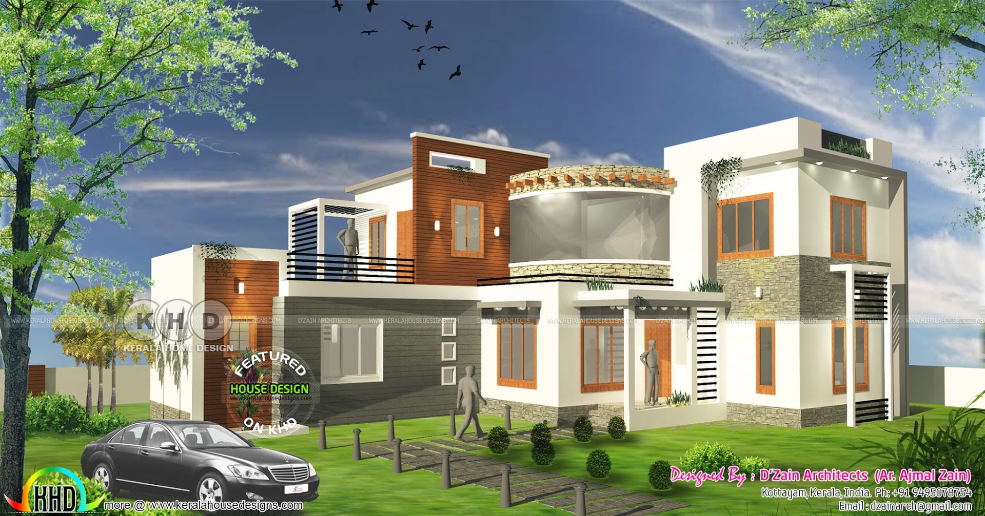 4 BHK modern  contemporary  home  1800  square  feet  Kerala 