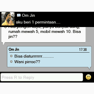 DP BBM Lucu Bergerak Wani Piro Format Gift