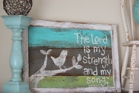 reclaimed wood sign bible verse http://bec4-beyondthepicketfence.blogspot.com/2014/03/simple-sign.html