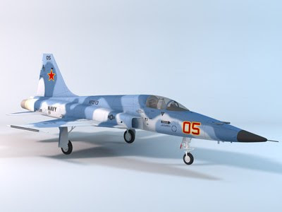 3D Model - F-5E Tiger II Red 05