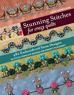 Stunning Stitches for Crazy Quilts by Kathy Seaman Shaw as featured by floresita on Feeling Stitchy