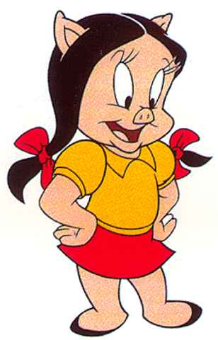 porky pig that. Porky Pig, except that she