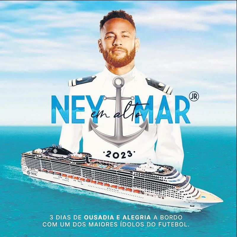 Por US$ 1.024 únase al crucero-carrete de tres días que ofrece Neymar