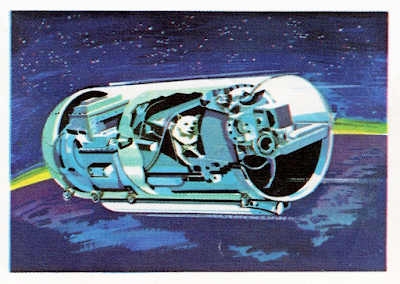 1963 Chocolat Jacques : L'Astronautique: A l'assaut des etoiles! #64 - Sputnik 5, Belka