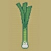  leek cross stitch chart