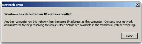 Conflictos de dirección IP - Configuración de un sistema operativo de red - Cisco CCNA