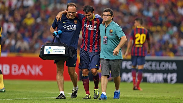 FC Barcelona, Cesc Fàbregas sufre un esguince
