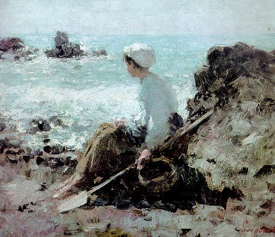 Nicolae Grigorescu - Los pescadores de Granville  - 1889