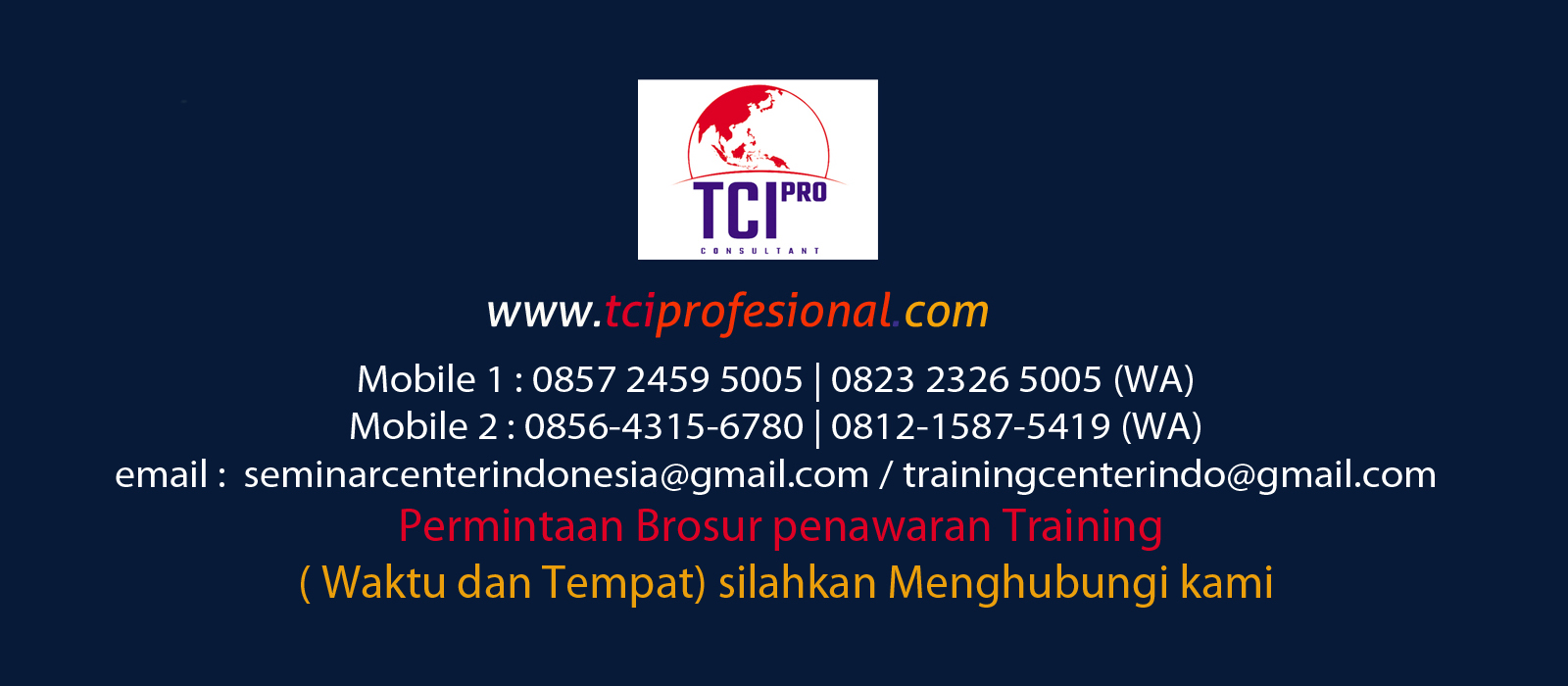 Training 5R Ringkas Rapi Resik Rawat Rajin TCI PRO 