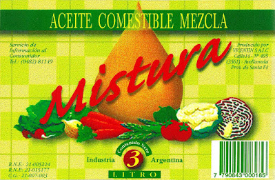 diseño gráfico de etiqueta de aceite comestible