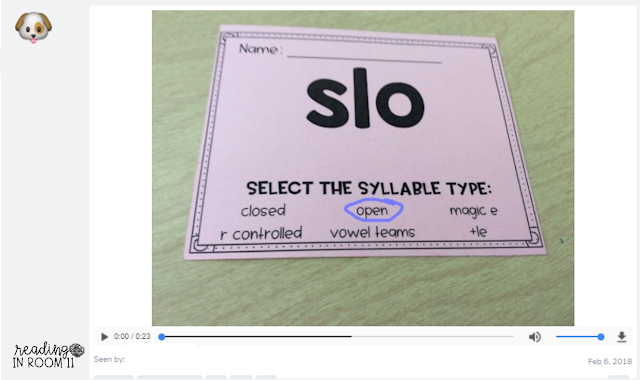 Seesaw is an amazing tool for both teachers and students. Click here to check out the 4 ways that I use Seesaw with my reading groups!  One of the great things about Seesaw is that you don’t always have to have all of these activities pre-planned; students can take and add their own pictures/videos.