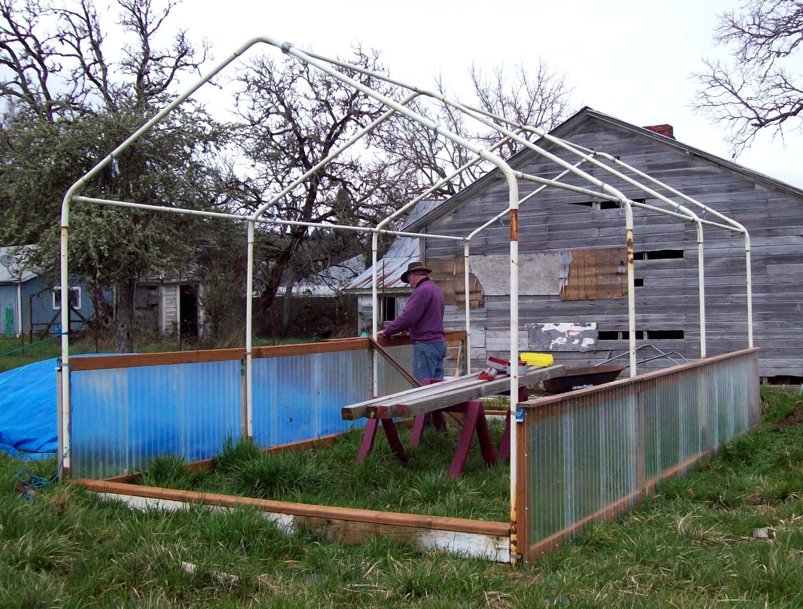  Sharing Gardens Carport Frame Greenhouse Design