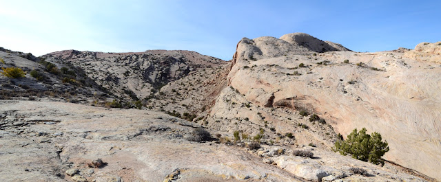 upper sections of canyon widening and looking broken up of rock