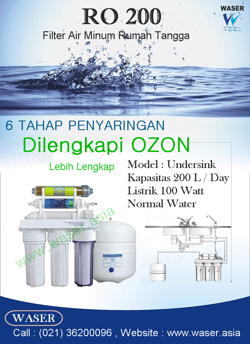 Jual Filter Air Minum Reverse Osmosis (RO)