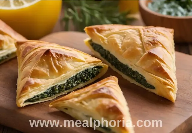 Mediterranean Appetizers, Savory Spanakopita Triangles