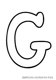 Molde da letra maiúscula G
