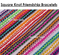 Friendship bracelets, square knot