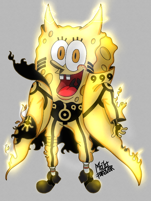 Wallpapers Anime Spongebob Squarepants x Naruto Uzumaki