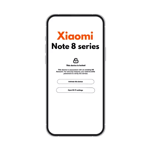 Remove MI Account Xiaomi Note 8 series