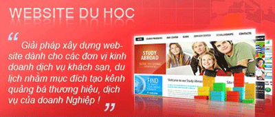 Thiết kế website du học, tư vấn du học