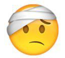 FACE WITH HEAD BANDAGE EMOJI