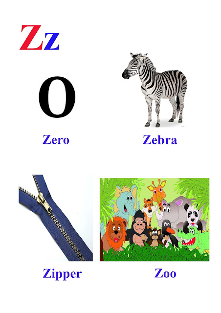 Z letter words-kidseasylearn