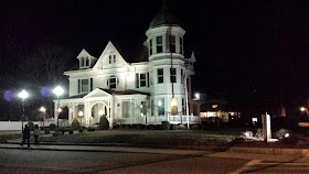 Ginley Funeral Home at night